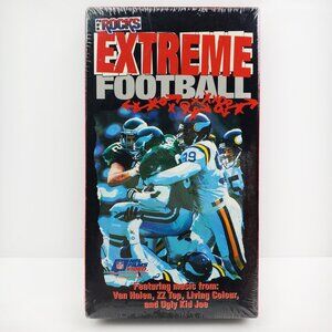 NFL Rocks VHS Tape Extreme Football ZZ Top Van Halen Promo Copy 90s Sealed